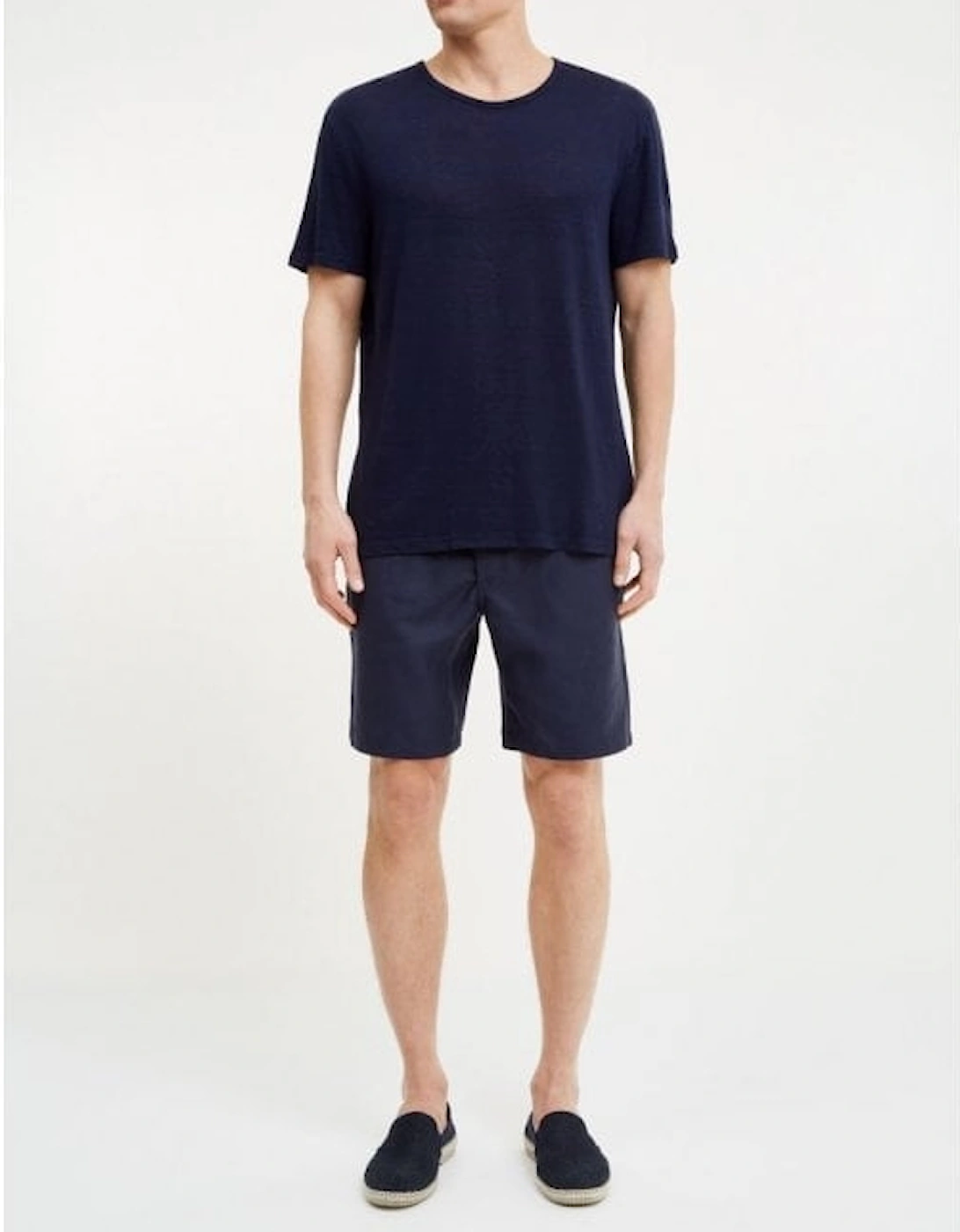 Sydney Linen Shorts, Navy