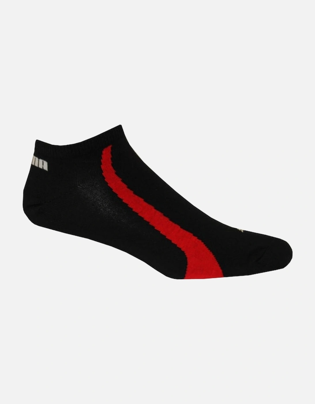 3-Pack Lifestyle Trainer Socks, Black/White/Red