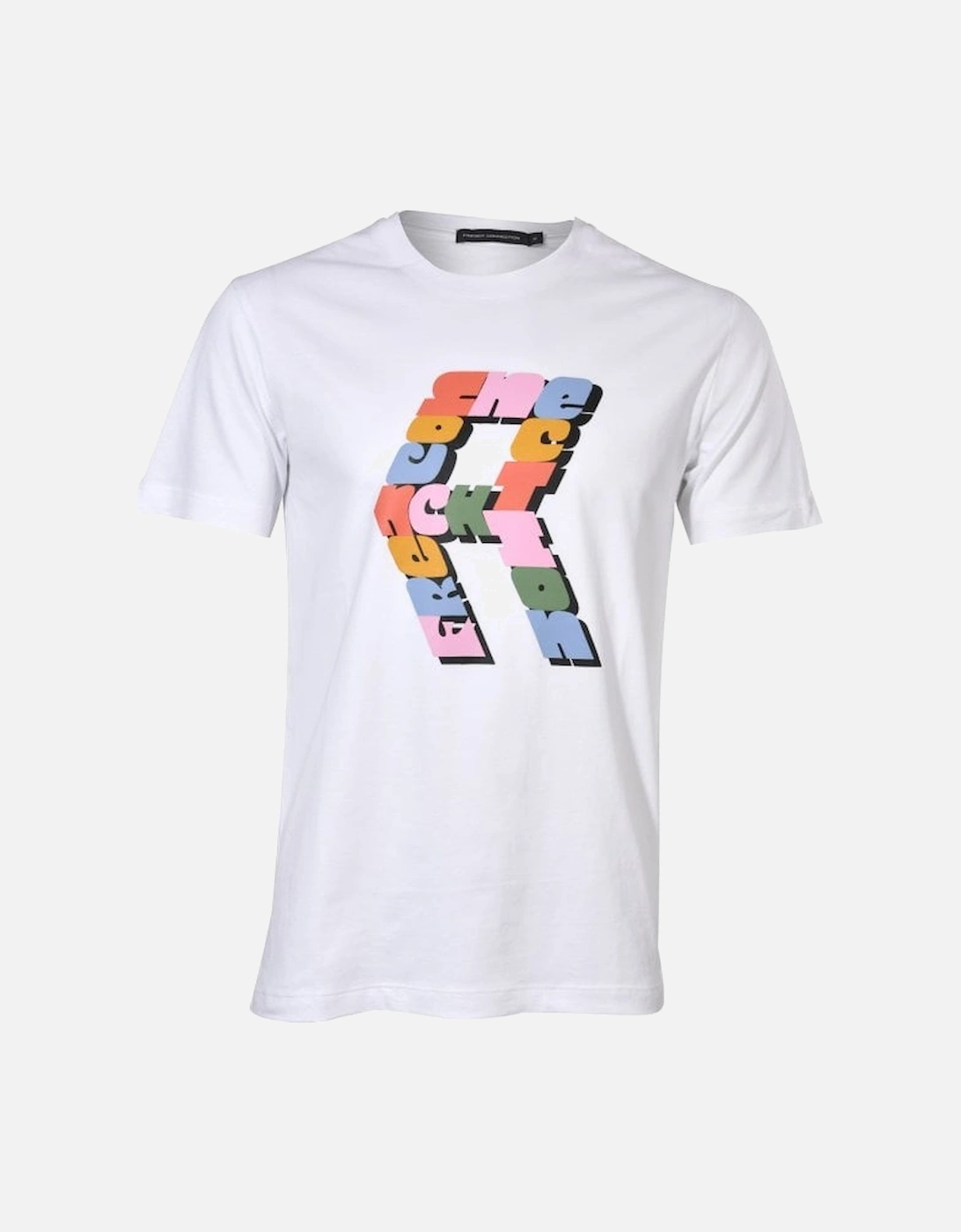 Pop Letter Logo T-Shirt, White, 4 of 3