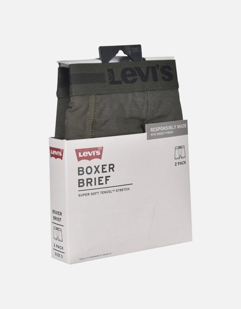 2-Pack Tencel Boxer Briefs, Khaki