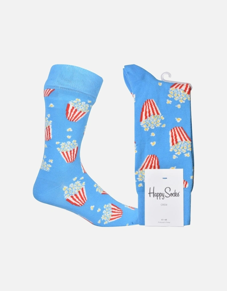 Popcorn Socks, Blue