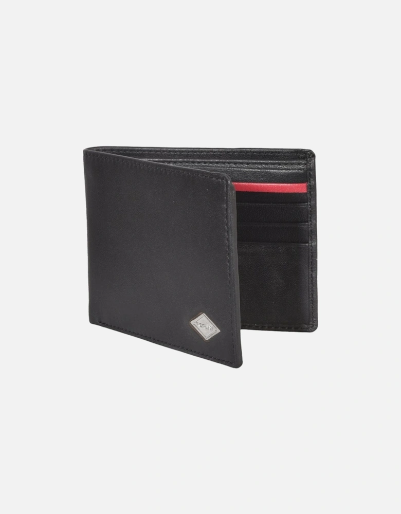 Premium Bi-Fold Leather Wallet, Black