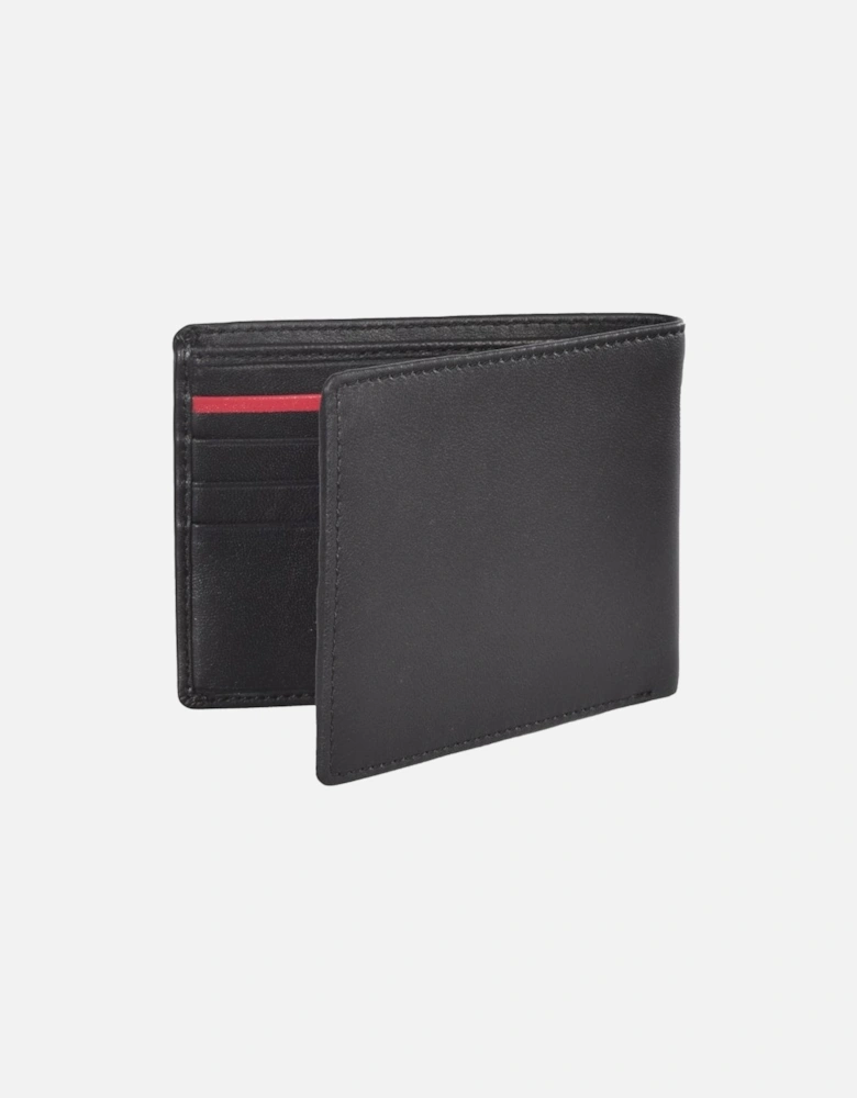 Premium Bi-Fold Leather Wallet, Black