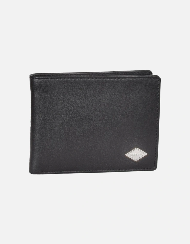 Premium Bi-Fold Leather Wallet, Black