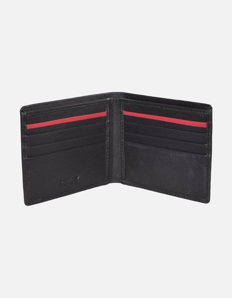 Premium Bi-Fold Leather Wallet, Black