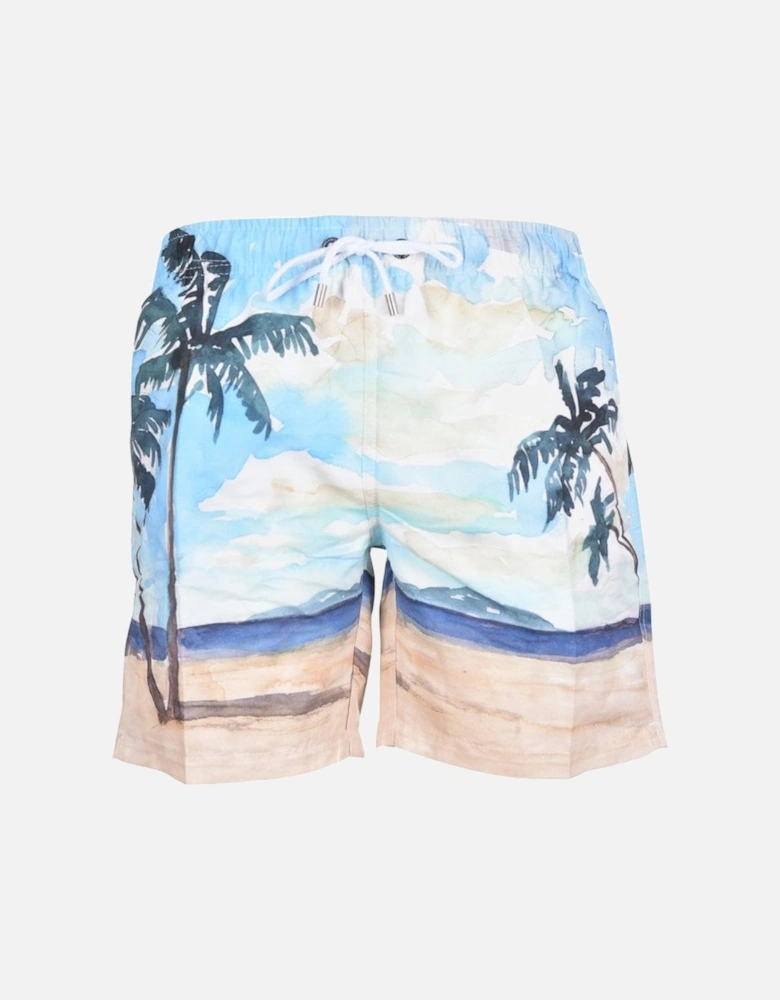 Tahiti Watercolour Swim Shorts, Multi