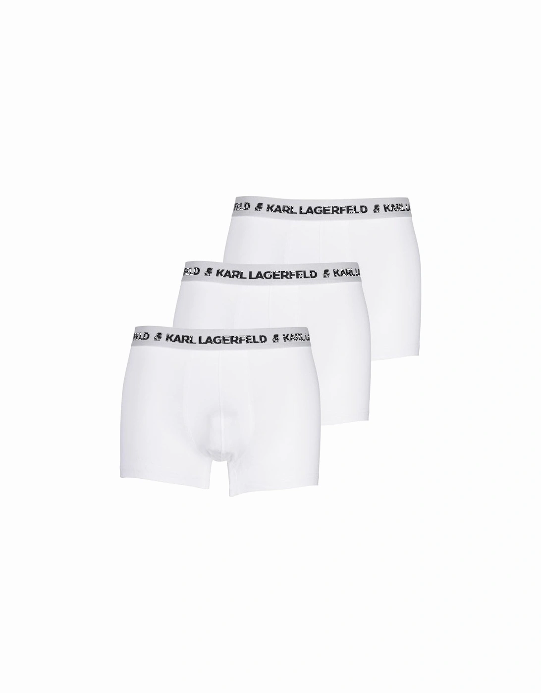3-Pack Logo Boxer Trunks, White, 5 of 4