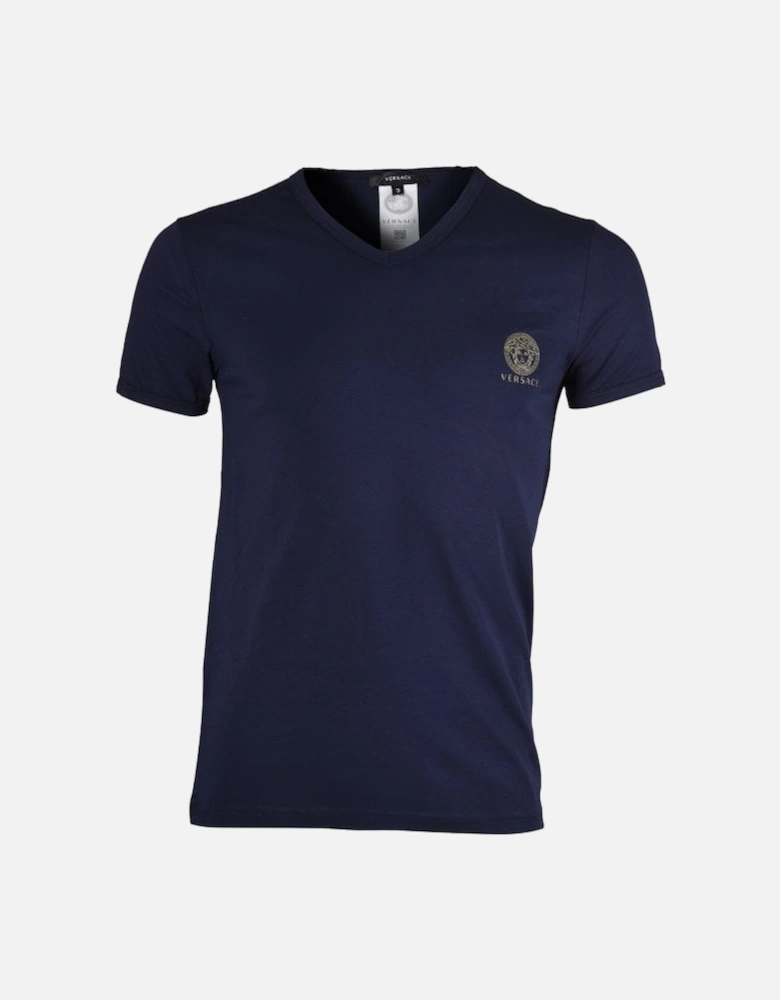 Iconic V-Neck T-Shirt, Dark Blue