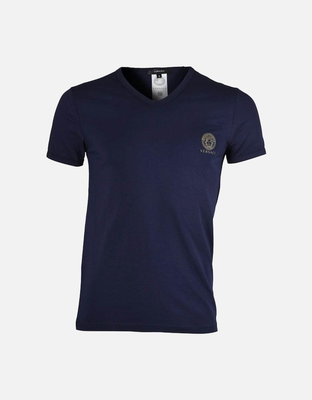 Iconic V-Neck T-Shirt, Dark Blue, 5 of 4