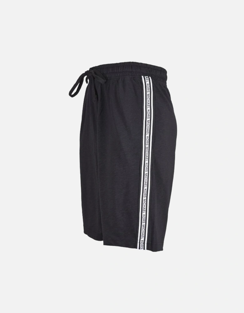 Tape Logo Tracksuit Shorts, Black