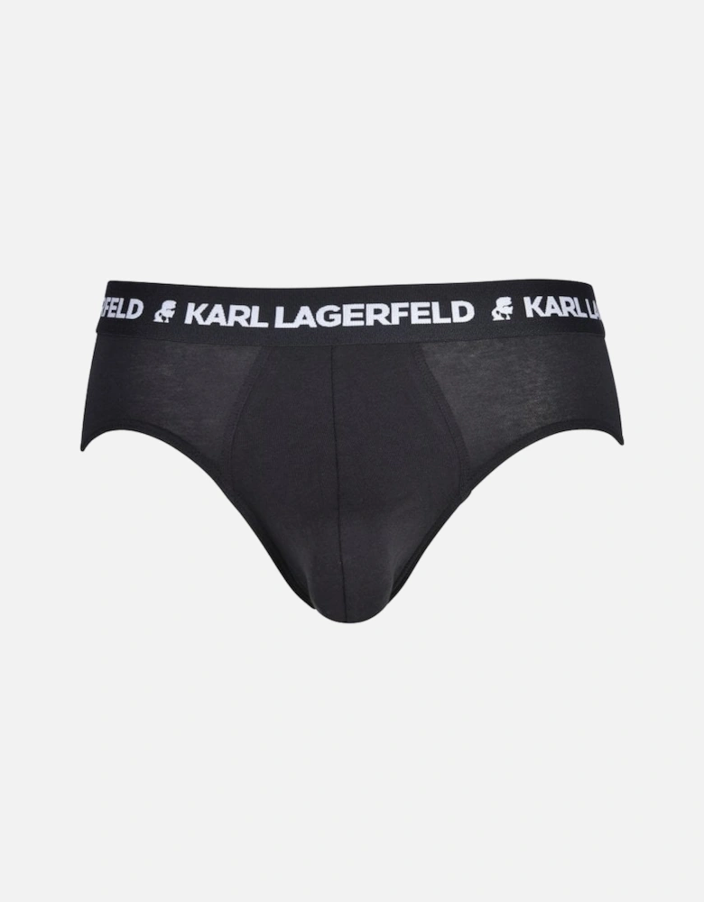 3-Pack Logo Briefs, Black