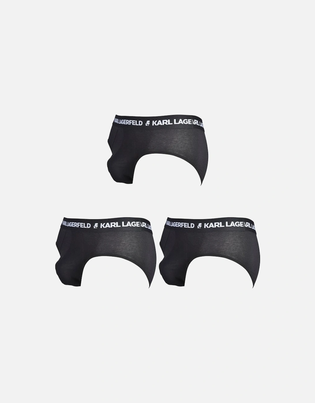 3-Pack Logo Briefs, Black