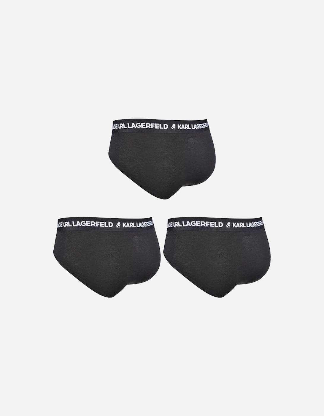 3-Pack Logo Briefs, Black