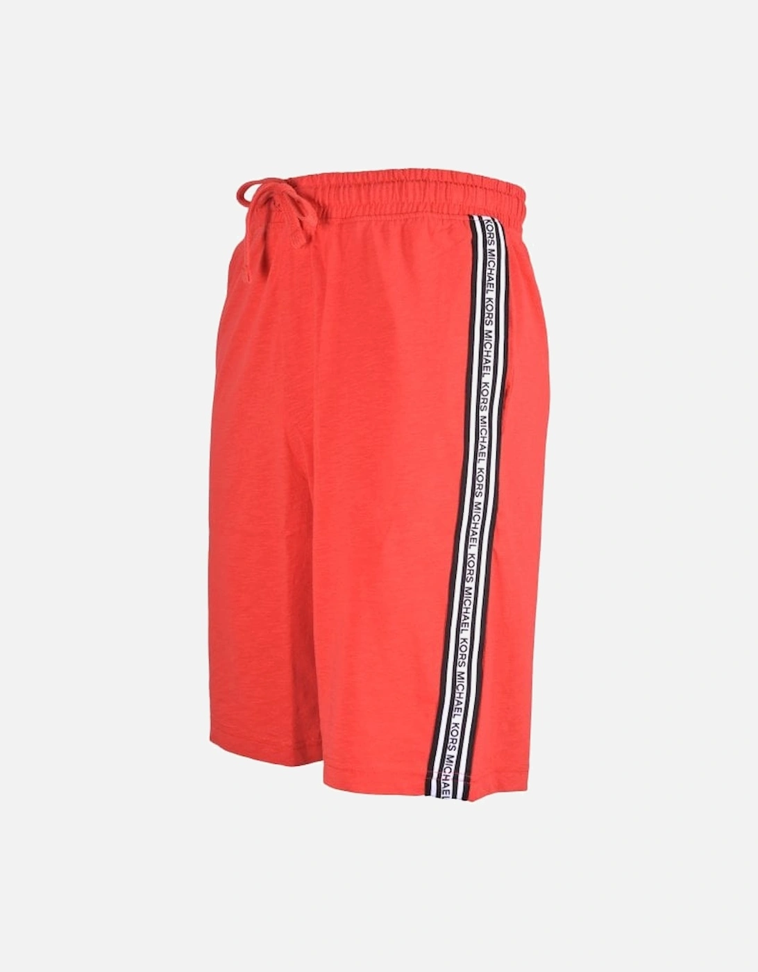 Tape Logo Tracksuit Shorts, Summer Red