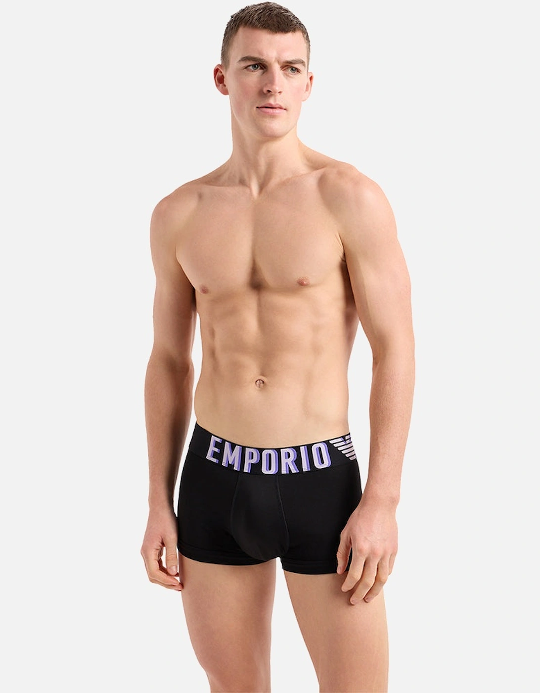 Mega Logo Boxer Trunk, Black