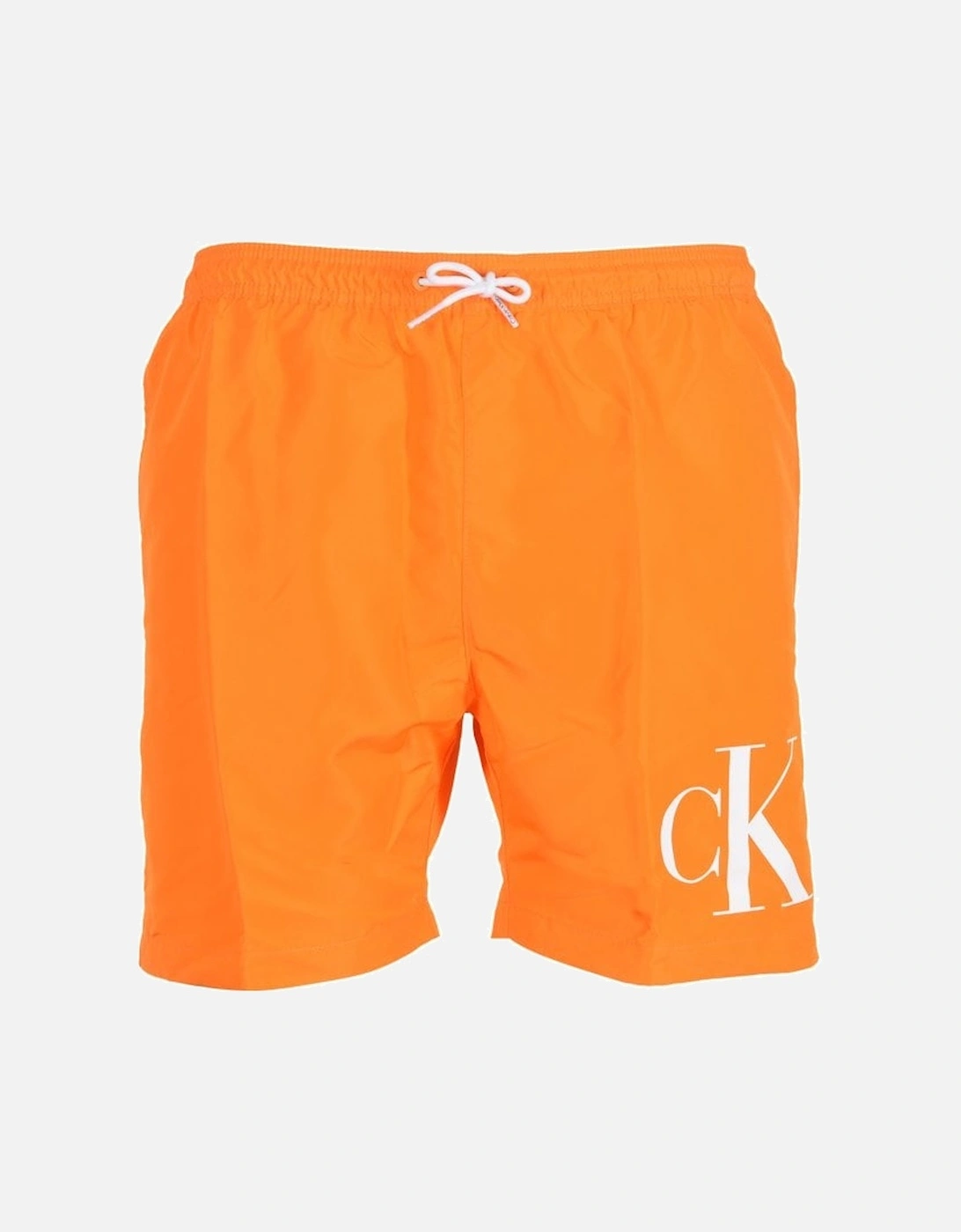 cK1 Logo Boys Swim Shorts, Sun Kissed Orange, 5 of 4