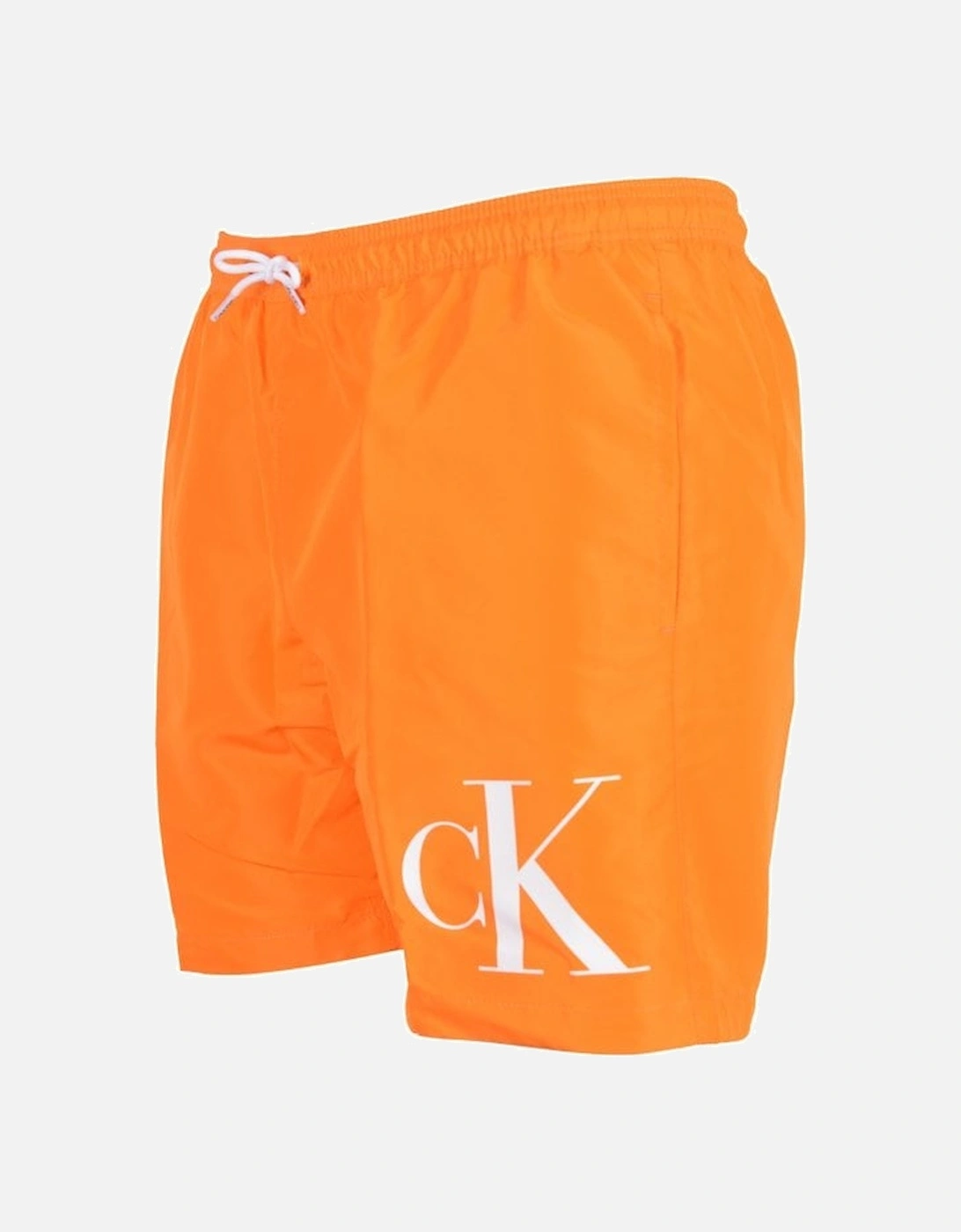 cK1 Logo Boys Swim Shorts, Sun Kissed Orange