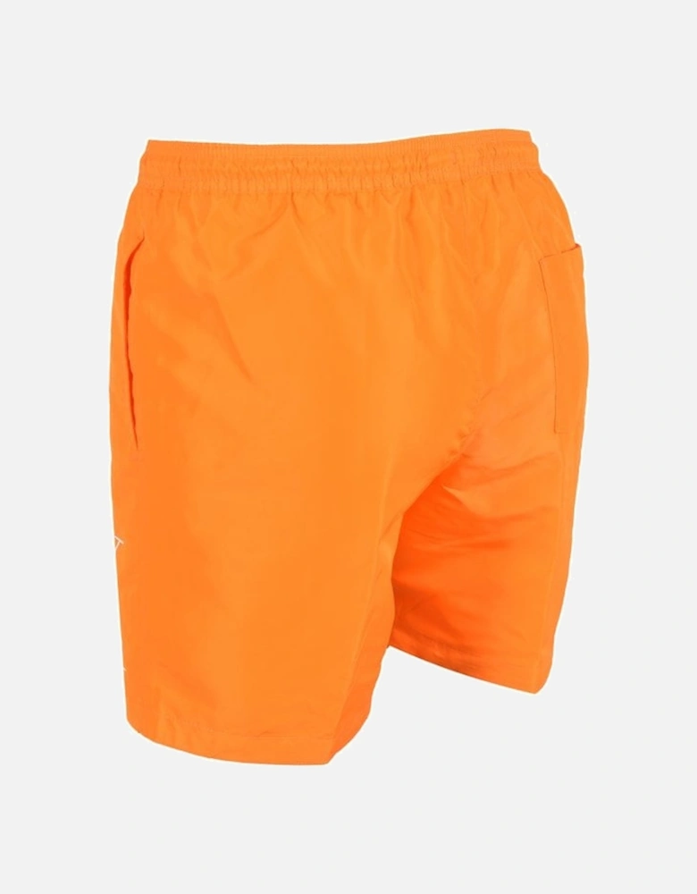 cK1 Logo Boys Swim Shorts, Sun Kissed Orange