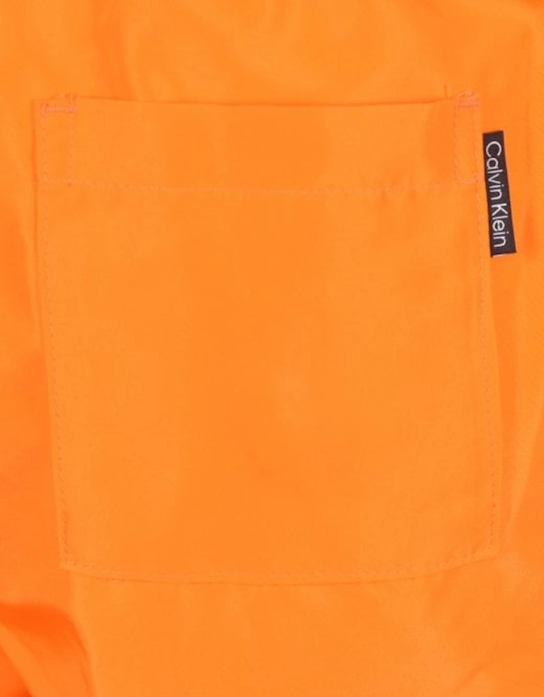 cK1 Logo Boys Swim Shorts, Sun Kissed Orange