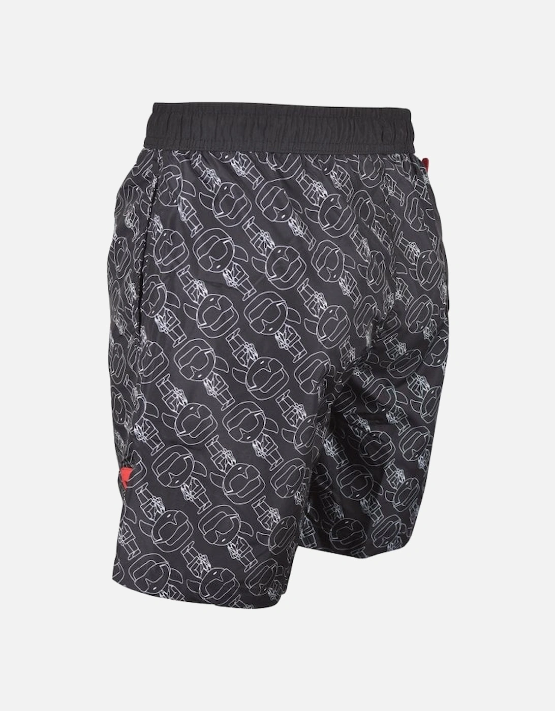 Ikonic 2.0 Print Swim Shorts, Black