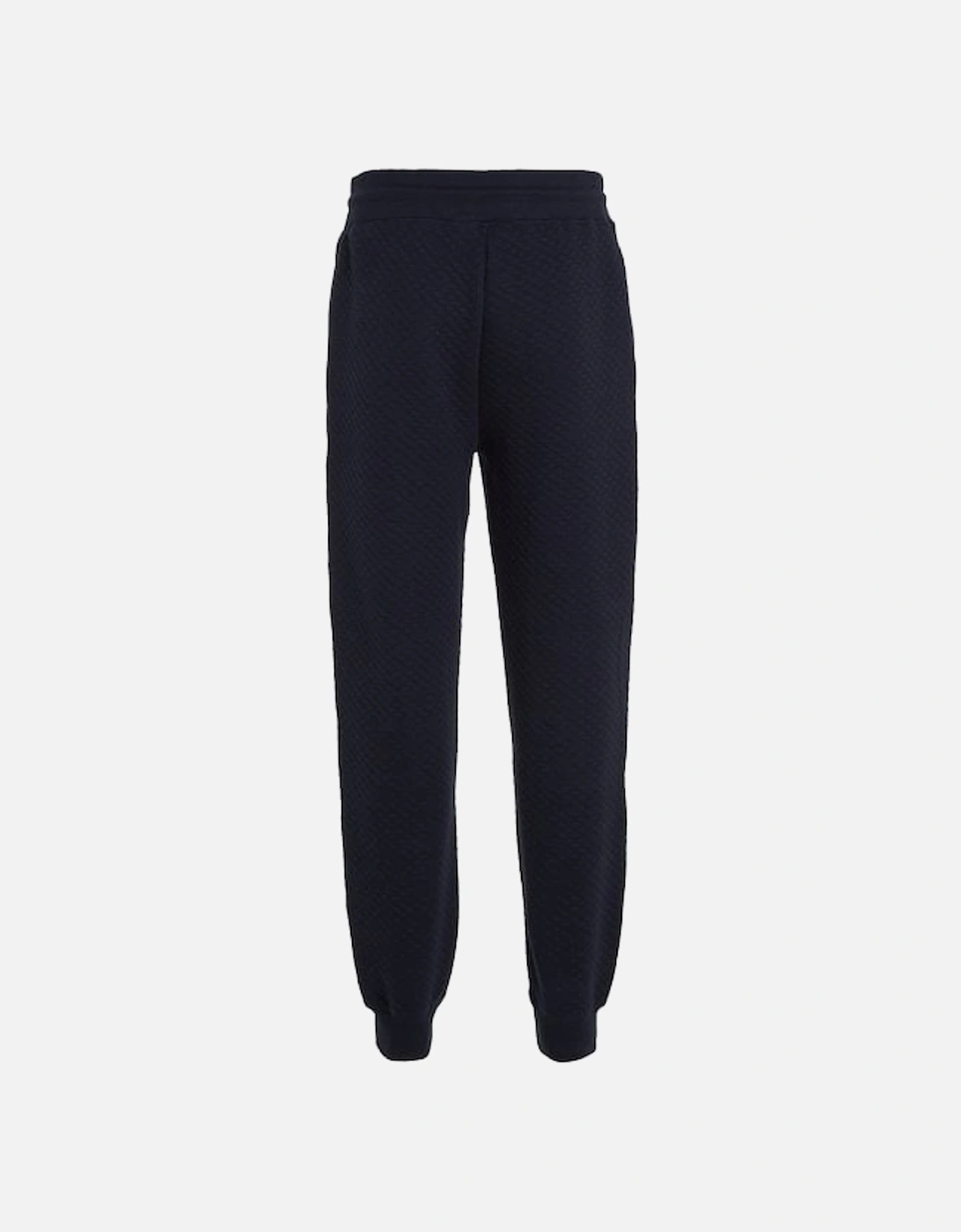 Premium Quilted Tracksuit Jogging Bottoms, Navy