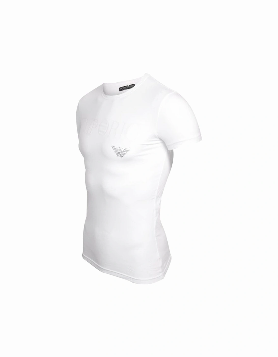 Essential Mega Logo Crew-Neck T-Shirt, White