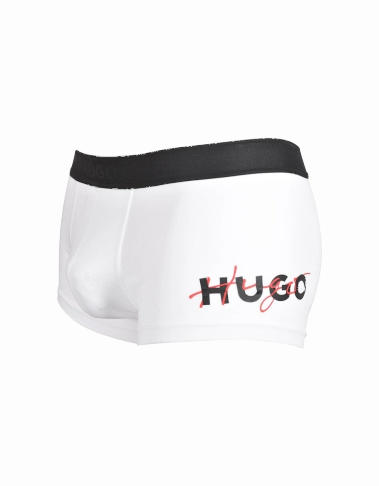 Excite Combined Logo Boxer Trunk, White