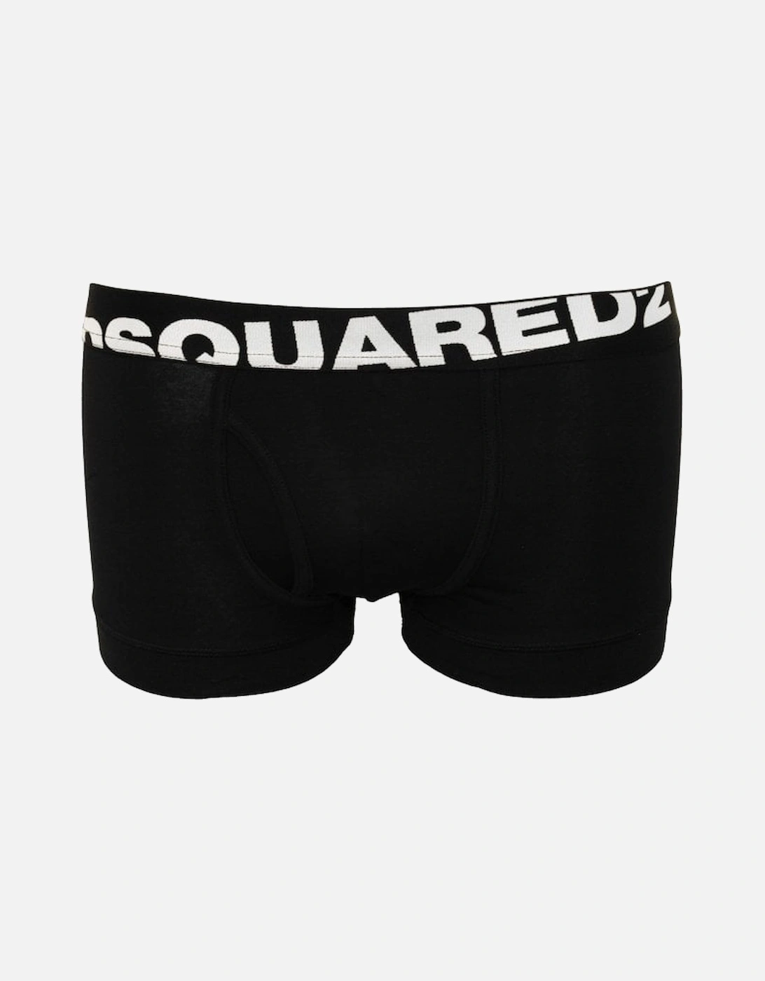 Angled Logo Low-Rise Boxer Trunk, Black/white, 8 of 7