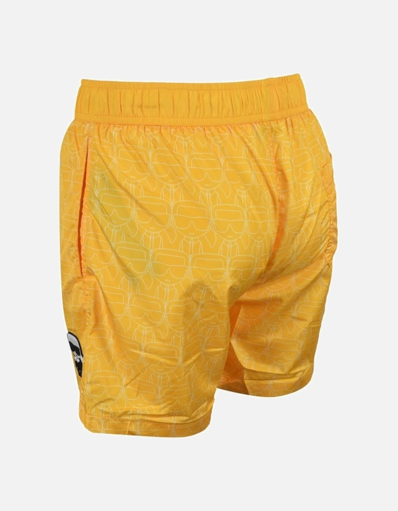 Ikonic Print Swim Shorts, Yellow