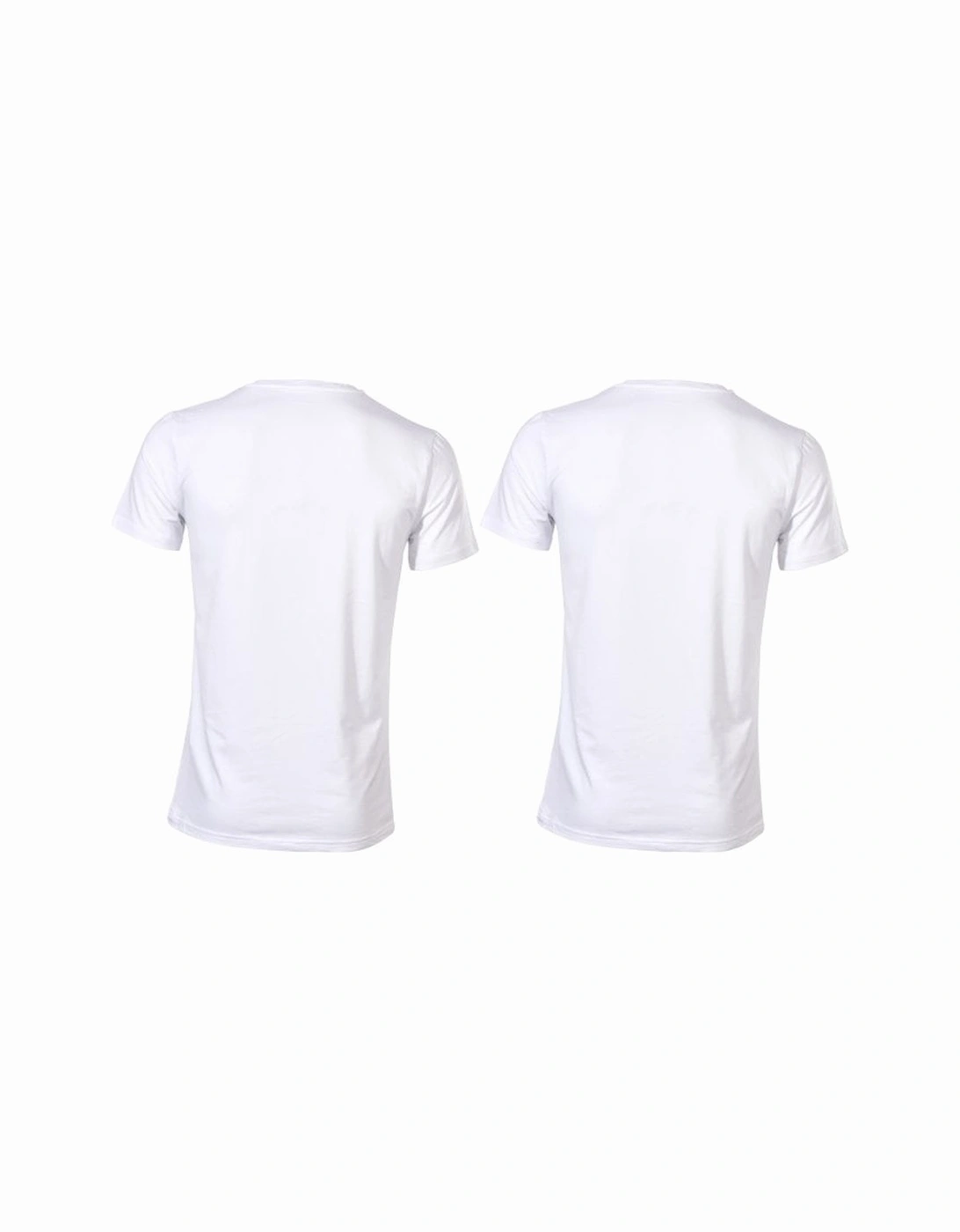 2-Pack Cotton Modal Crew-Neck T-Shirts, White