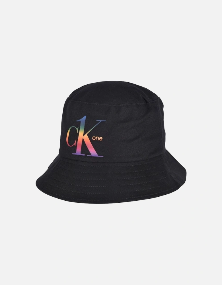 Pride Logo Bucket Hat, Black