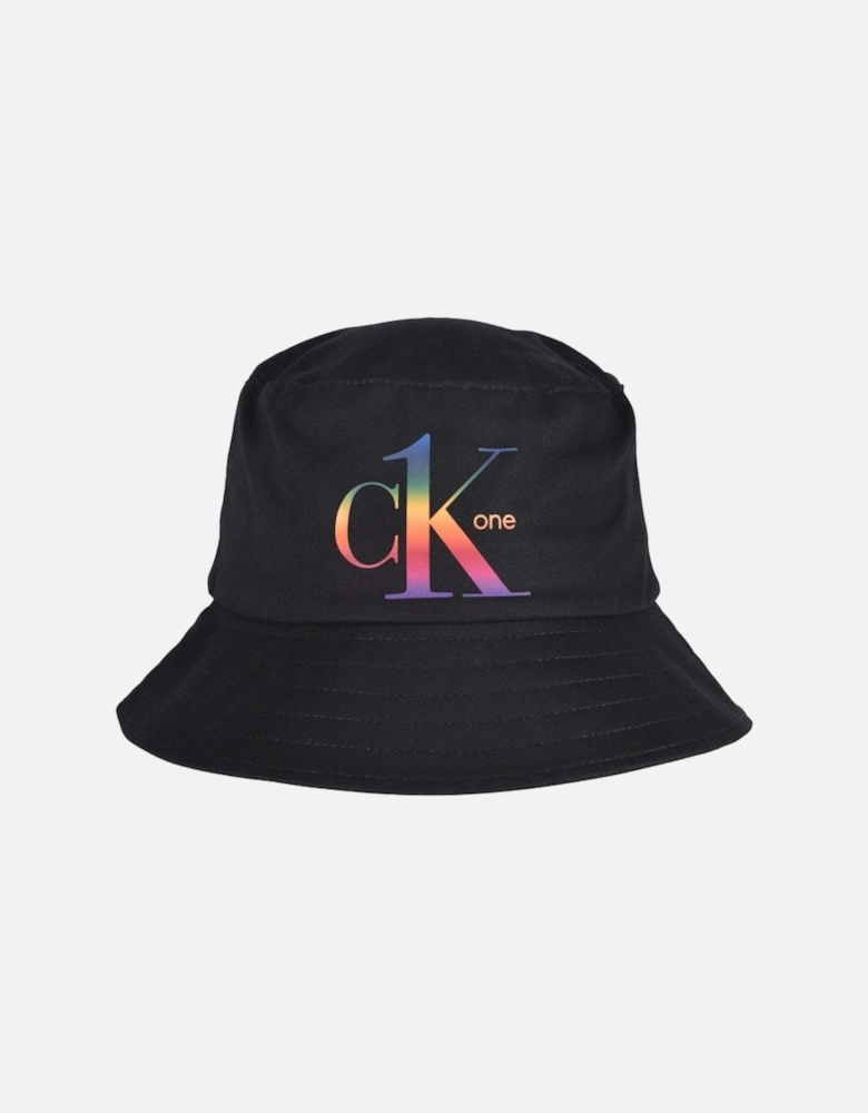 Pride Logo Bucket Hat, Black