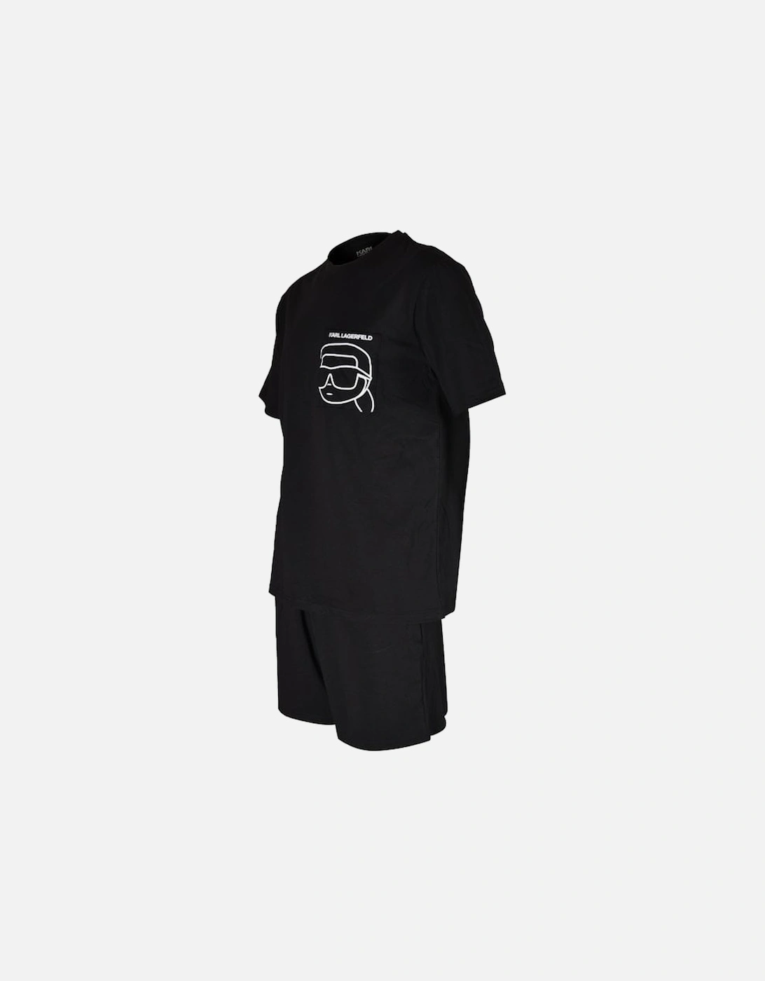 Ikonik 2.0 Organic Cotton Short-Sleeve Pyjama Set, Black