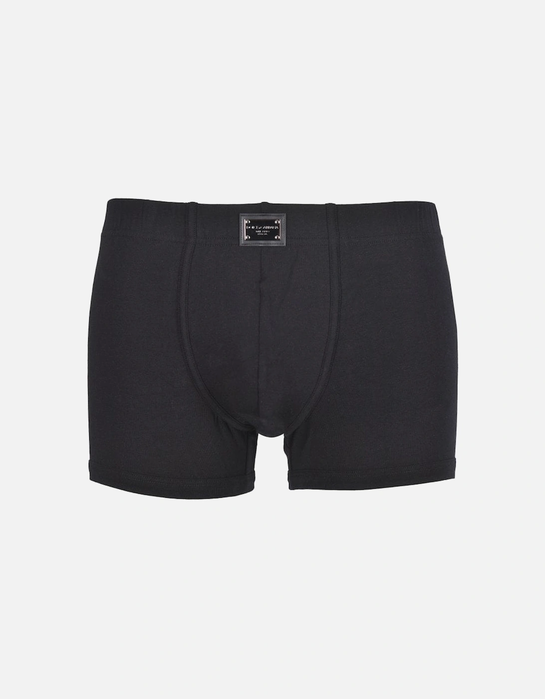 Metal Plaque Logo Boxer Trunk, Black, 4 of 3
