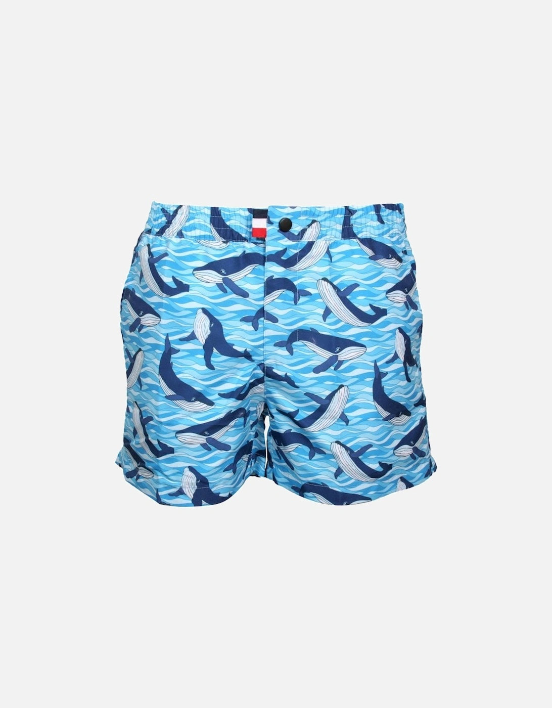 Antartic Orca Print Swim Shorts, Antarctic Blue, 5 of 4