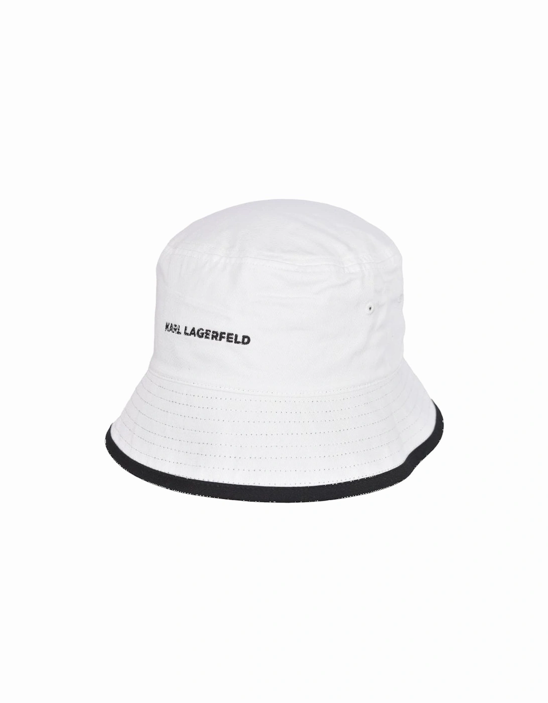 Ikonik Logo Reversible Bucket Hat, Black