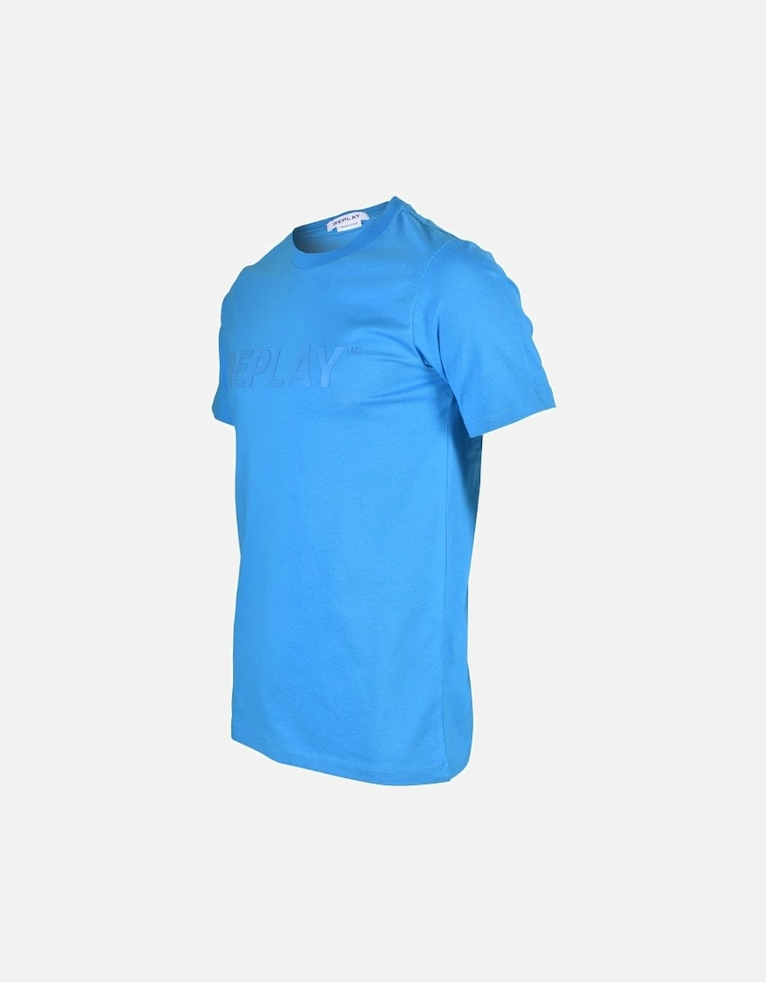 Appliqued Logo T-Shirt, Summer Blue