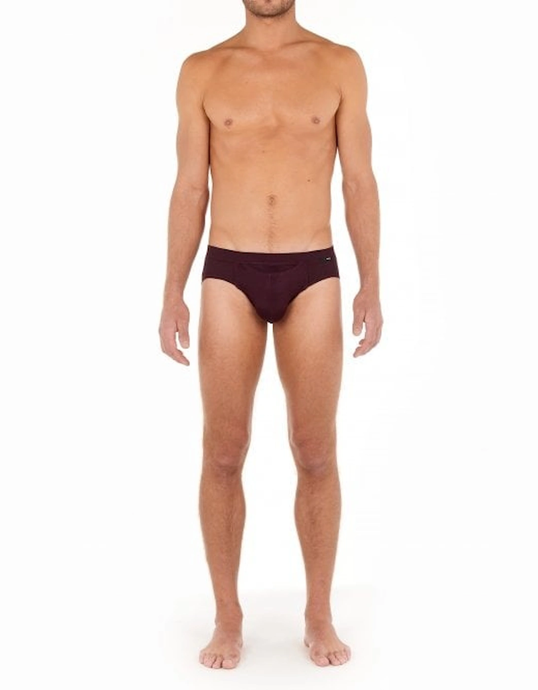 HO1 Tencel Soft Mini Brief, Burgundy