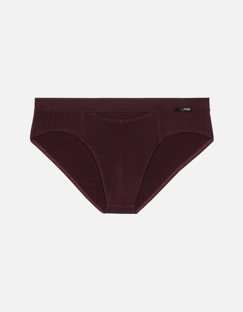 HO1 Tencel Soft Mini Brief, Burgundy