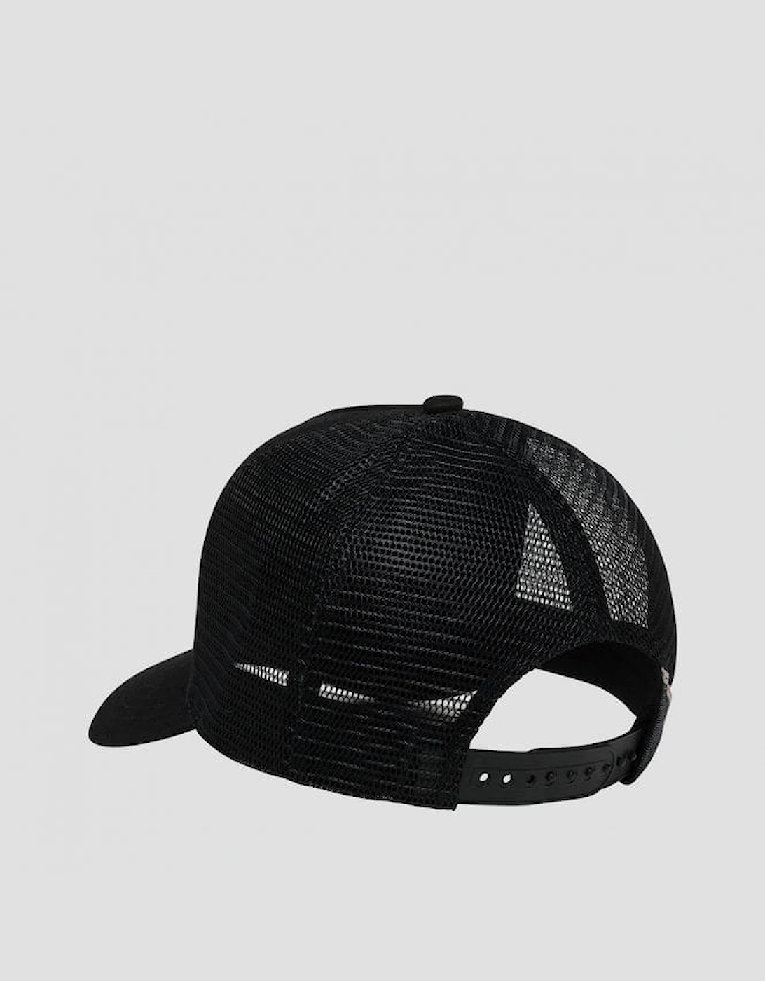 Archive Logo Twill & Mesh Baseball Cap, Black