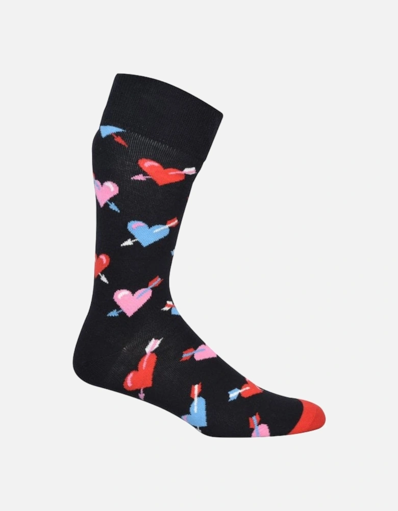 3-Pack "I Love You" Socks Gift Pack, Black/Red/Pink