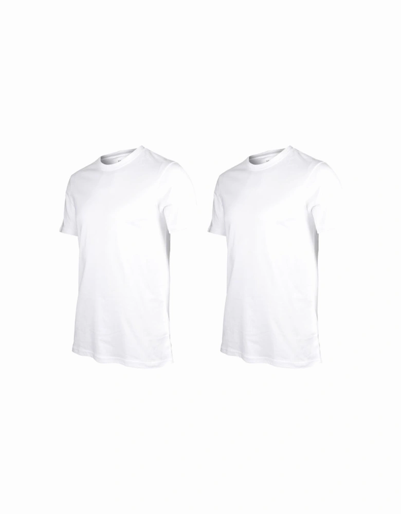 2-Pack Crew-Neck T-Shirts in Slim-Fit, White