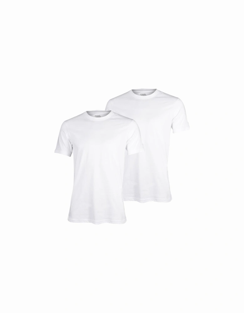 2-Pack Crew-Neck T-Shirts in Slim-Fit, White