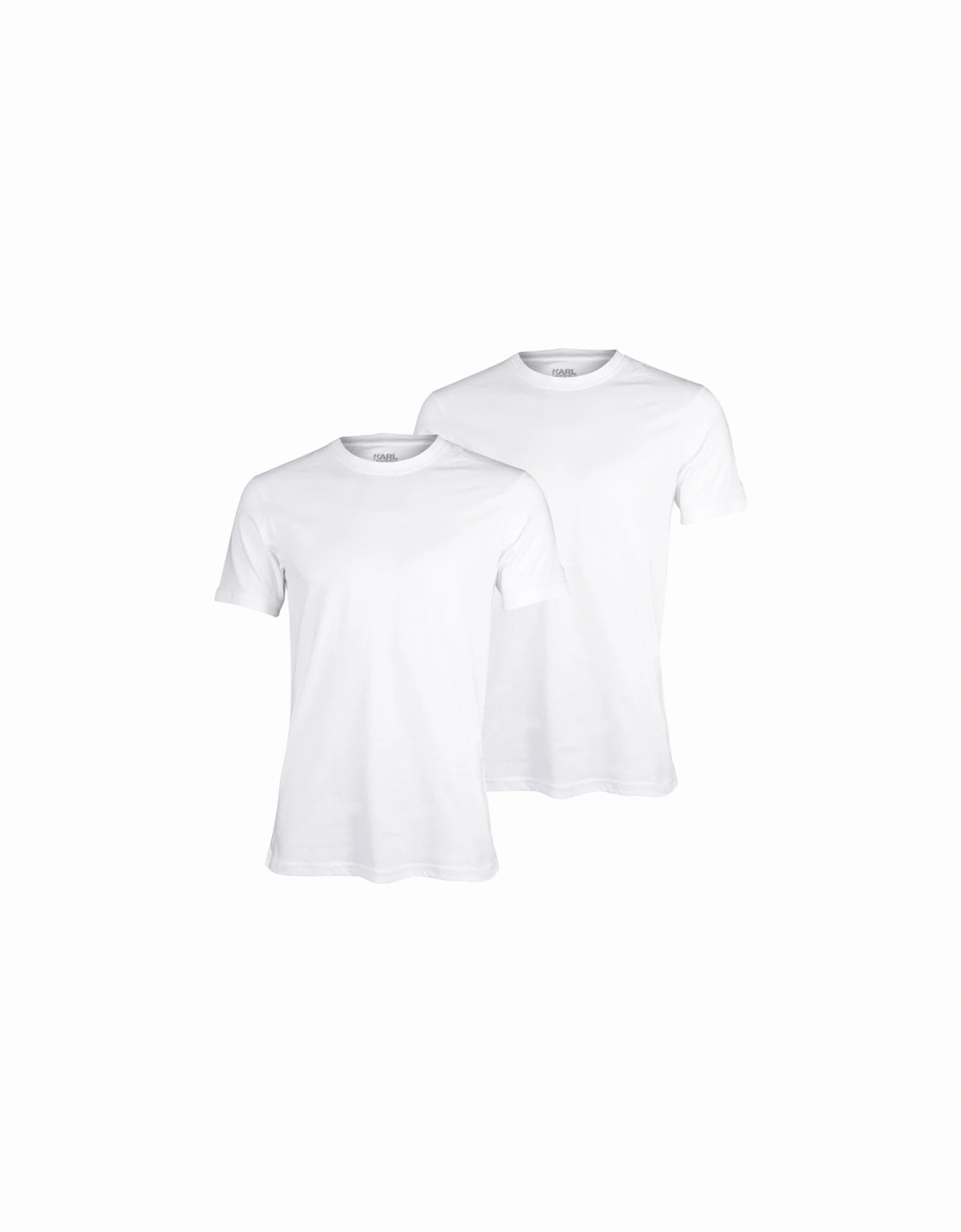 2-Pack Crew-Neck T-Shirts in Slim-Fit, White, 6 of 5