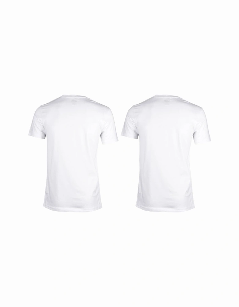 2-Pack Crew-Neck T-Shirts in Slim-Fit, White