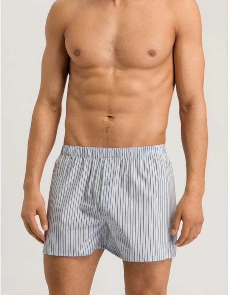 Fancy Woven Boxer Short, Grey Stripe