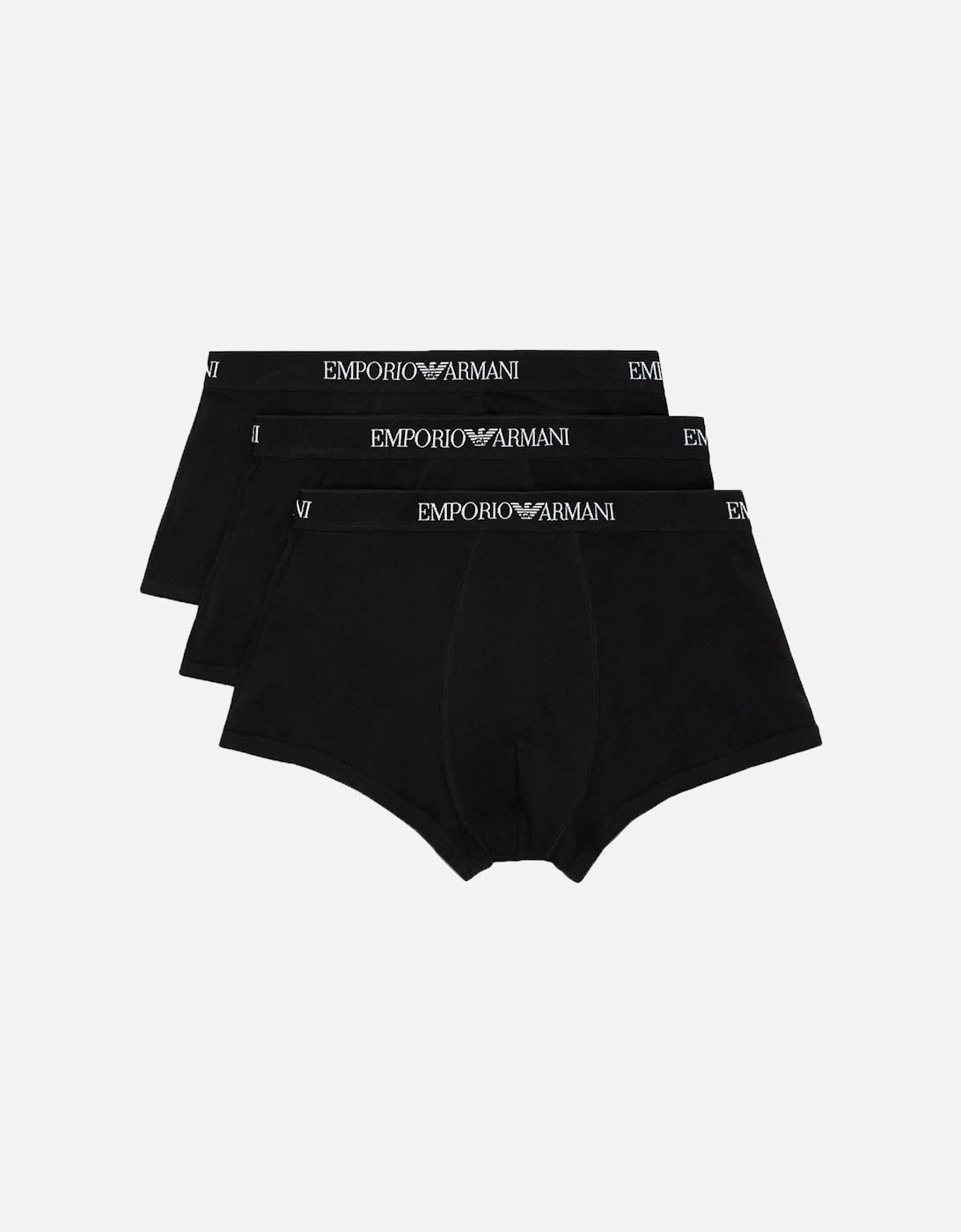 3-Pack Pure Cotton Boxer Trunks, Black, 5 of 4