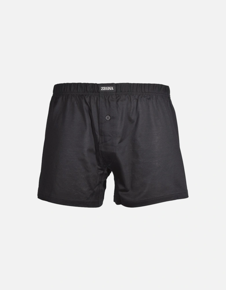 Filoscozia Cotton Boxer Short, Black