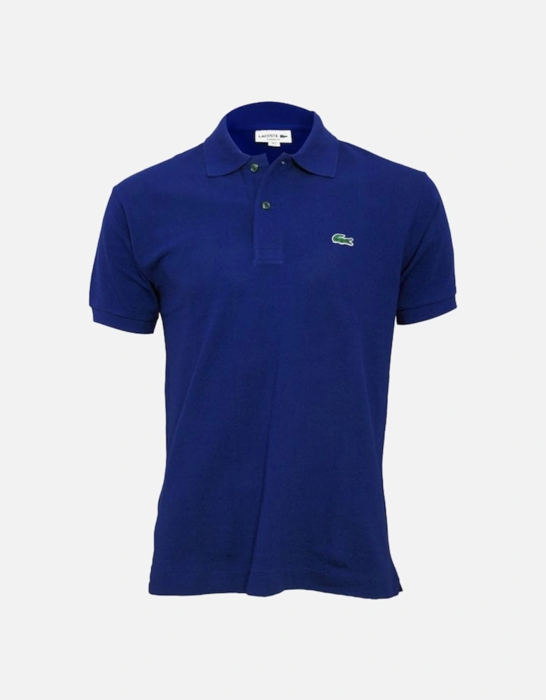 Classic Fit Pique Polo Shirt, Electric Blue