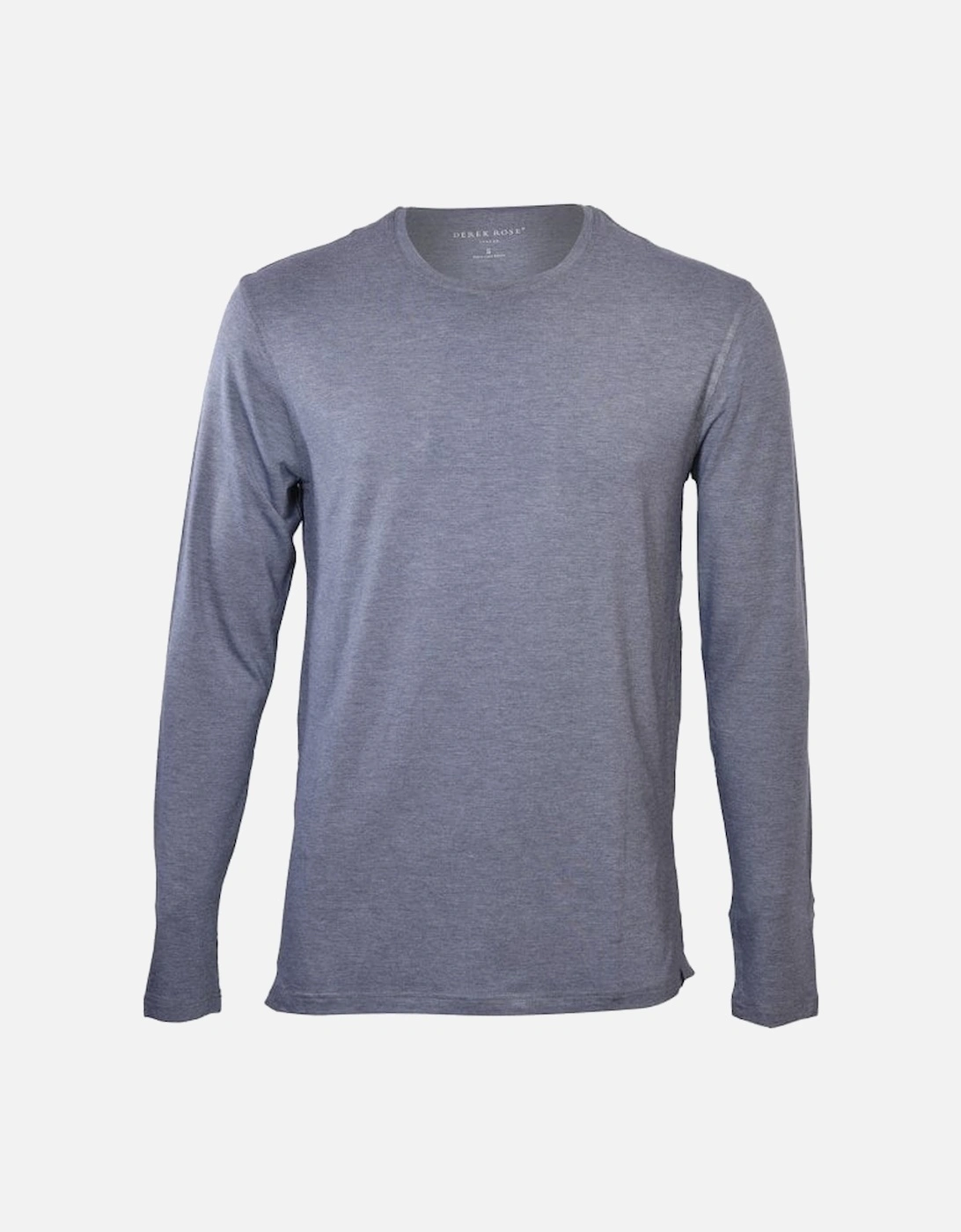Micro Modal Long-Sleeve T-Shirt, Charcoal, 10 of 9